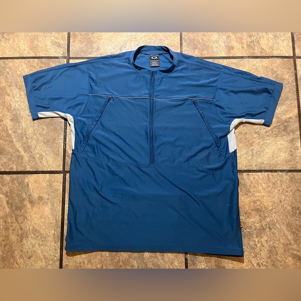 Vintage Oakley software cycling jersey shirt in blue size xxl